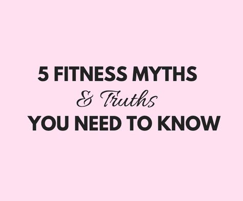 5 FITNESS MYTHS AND TRUTHS Fitness Myths, Hiit Workout Routine, Myth Busted, Hiit Workouts, Hormonal Changes, Life Tips, Pelvic Floor, Fitness Coach, Beauty And Lifestyle