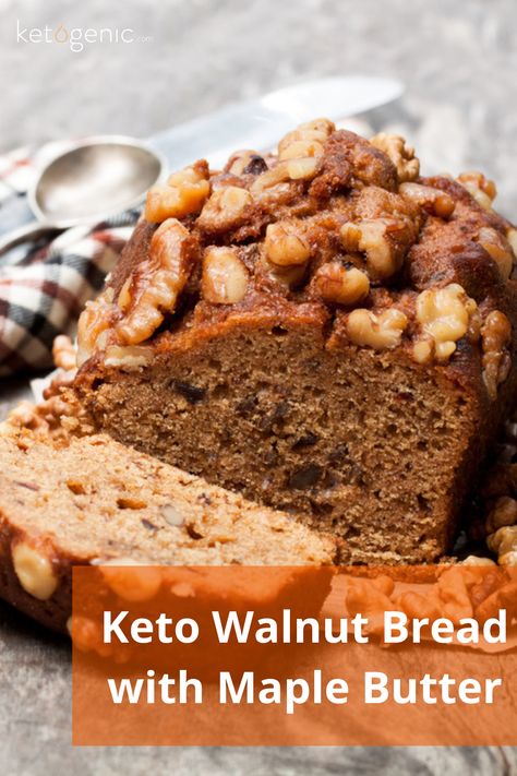 Low Carb Meats, Banana Walnut Bread, Eggs For Breakfast, Keto Diet Results, Decadent Food, Keto Diet List, Maple Butter, Walnut Bread, Keto Diet Breakfast