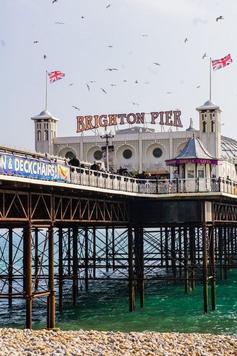 Brighton Pier --- A Weekend Road Trip to South England: Exploring the Iconic Jurassic Coast and New Forest Region | The Travel Tester Weekend Road Trip, Brighton Pier, Exchange Program, England Aesthetic, Brighton England, English Summer, Brighton Uk, Calm Waters, Jurassic Coast