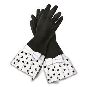 Glovables Waterproof Rubber Gloves 505S, Sassy Black Polka-dot Polka Dot Dishes, Polka Dot Gloves, Dish Gloves, Flirty Aprons, Dots Fashion, Fashion Gloves, Rubber Gloves, Kitchen Gloves, Color Your Hair