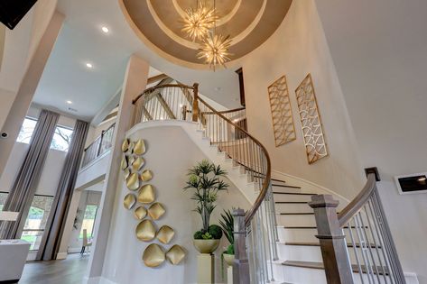 Westin Homes Decor, Sally House, Violet Sunset, Westin Homes, Home Realtors, Foyer Staircase, Grand Entry, Housing Ideas, Homes Decor