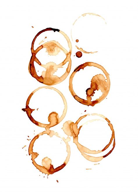 Coffee Designs Art, Coffee Watercolor, Coffee Cup Art, Coffee Stain, Coffee Vector, Coffee Shop Bar, Paint Drop, Coffee Roaster, Coffee Painting