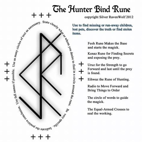 Hunter bind rune Runes Meaning, Symbole Viking, Rune Tattoo, Rune Symbols, Norse Symbols, Norse Tattoo, Nordic Tattoo, Reiki Symbols, Norse Pagan