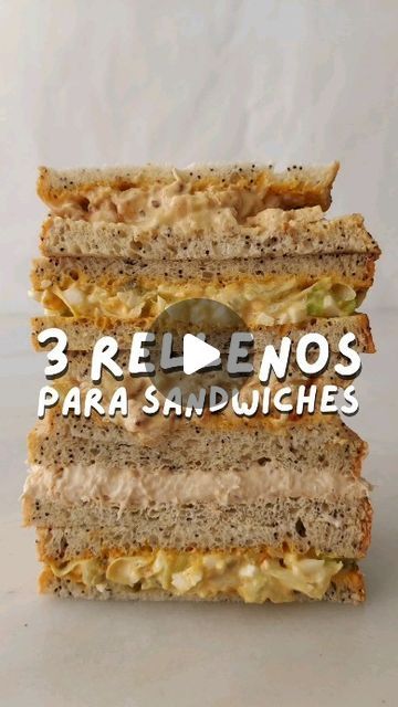 Eva on Instagram: "3 RELLENOS PARA SANDWICHES  Como buena amante de los picnics y de las salidas al aire libre, hoy te traigo 3 ideas para rellenar tus sandwiches y bocadilos. ¿Te quedas?  RELLENOS:  1.- Pollo: Sobras de pollo asado o a la plancha + chalota o cebolleta + manzana verde + yogur + mayonesa + mostaza. Panes untados uno con mayonesa y el otro con mostaza suave  2.- Huevo al curry: Huevo cocido + lechuga + pepinillo + mayonesa + curry. Panes untados con mostaza al curry  3.- Bonito: Queso crema + bonito + chalota + mostaza  ¿Qué te parecen? Estos rellenos funcionan perfectamentr, los puedes tener preparados con antelación y usalos cuando los necesites. ¿Ya tienes un favorito?  #sandwich #bocadillos #rellenos #picnic #verano" Curry 3, Gourmet Sandwiches, Sandwiches, Snacks, On Instagram