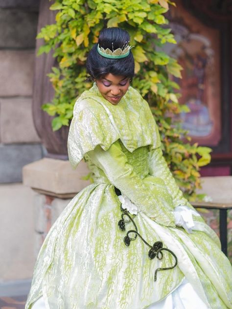 Princess Tiana Yellow Dress, Mickey Ears Princess And The Frog, Tiana Mickey Ears, Princess Tiana Disneyland, Princess And The Frog Loungefly, Disney Fan, Princess Tiana, Adult Halloween Costumes, Disney Parks