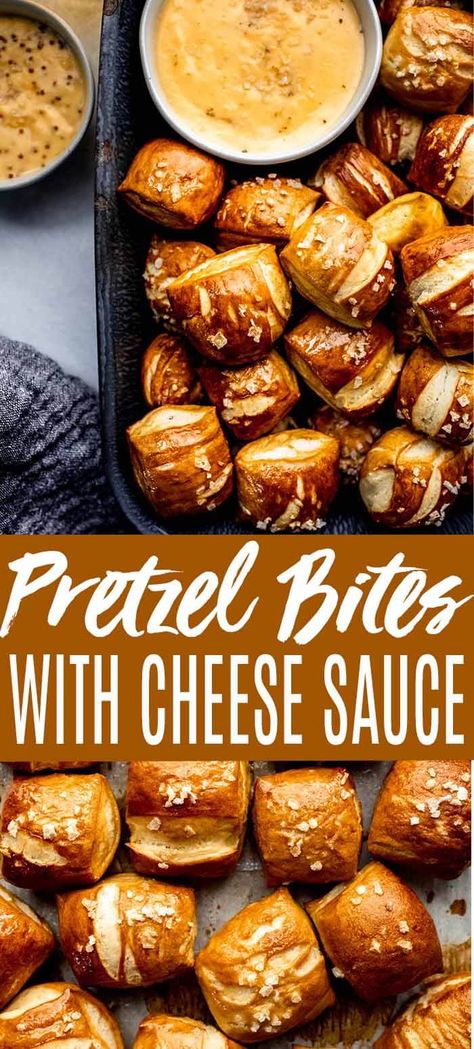 Pretzel Bites With Cheese Sauce, Savory Snack Recipes, Dips Recipes, Pretzel Cheese, Party Bites, Oktoberfest Food, Bread Maker Recipes, Tailgating Recipes, Food Appetizers