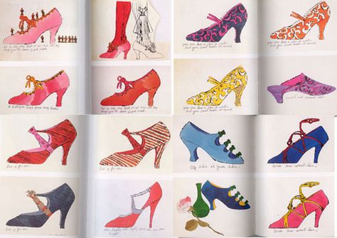 Shoe illustrations by Andy Warhol.  I love them all, but those orange ones are my fave! Andy Warhol Artwork, Warhol Paintings, Andy Warhol Pop Art, Andy Warhol Art, Warhol Art, Pop Art Movement, Shoes Illustration, Fur Coat Vintage, Vintage Fur