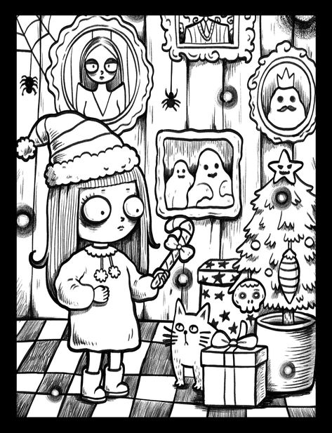 Coloring Anime, Coco Wyo, Old Cartoon Shows, Coloring Book Download, Adult Coloring Books Printables, Gardens Coloring Book, Coloring Pages Inspirational, Creepy Christmas, Detailed Coloring Pages