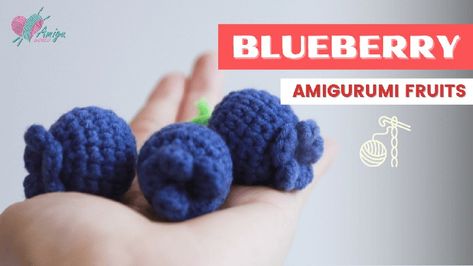 Make small and cute blueberries fruit amigurumi with this tutorial video! Crochet this blueberry and more and more fruits for your baby. Blueberries Fruit, Blueberry Fruit, Tutorial Video, More And More, How To Crochet, Crochet Patterns Amigurumi, Blueberries, Crochet Amigurumi, Free Crochet