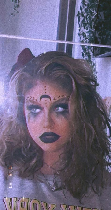 Satanic Makeup, Demon Halloween Costume, Haunt Makeup, Demon Makeup, Demon Costume, Costumes Diy, Halloween 2023, Halloween Make Up, Fortune Teller