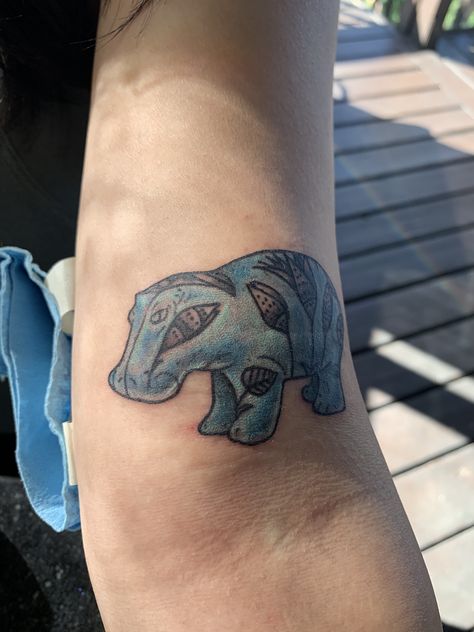 The blue Egyptian hippo! #bluehippo#hippotattoo#tattooplacements#bluetattoo#ancientegypt#bluehippotattoo Hippo Tattoo, Tattoo Inspo, Tatting, Tattoos, Hair, Blue, Beauty