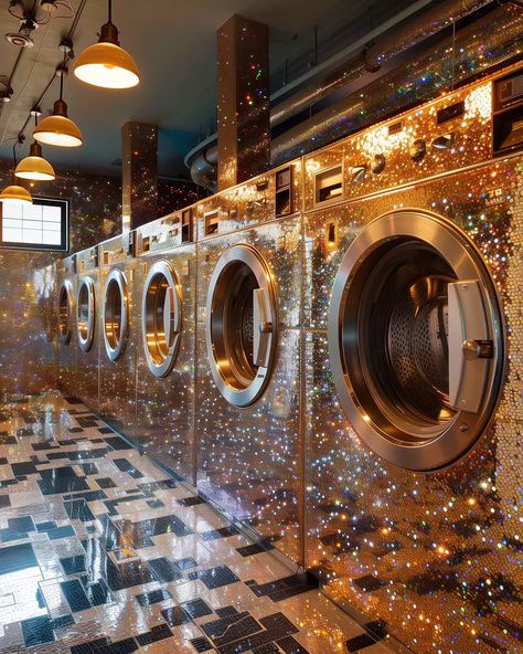 Retro Laundromat, Laundromat Aesthetic, Laundry Aesthetic, Laundry Mat, Glitter Art, Feel Good Videos, Feel Good, Rv, Phone Wallpaper