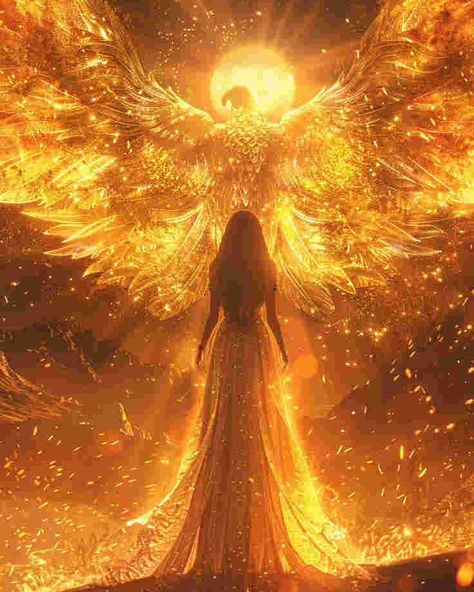 Winged Goddess Art, Goddess Of Freedom, Phoenix Goddess, Meditation Art Spirituality, Angel Beauty, Phoenix Artwork, Fire Goddess, Spirit Magic, Twin Flame Art