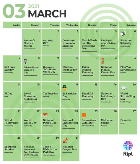 March social media holiday content calendar Creative Social Media Post, World Poetry Day, Social Media Post Ideas, Content Calendar Template, Social Media Challenges, Social Media Content Strategy, Social Media Content Planner, Increase Followers, Social Media Marketing Tips