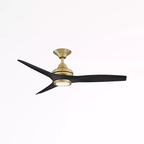 Indoor/Outdoor Ceiling Fans: Fanimation | Crate and Barrel Ceiling Fan Low Profile, Best Ceiling Fans, Ceiling Design Modern, Ceiling Fan Design, Black Ceiling, Outdoor Ceiling, Led Ceiling Fan, Modern Ceiling, Outdoor Ceiling Fans