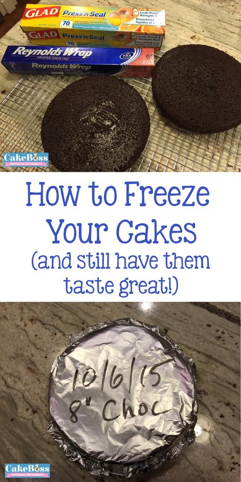 Would you believe me if I said freezing makes your cake even better than fresh? It's absolutely true. A properly wrapped cake can be frozen for weeks or months, thawed, and taste even better than the day you made it. As long as you take the proper steps to protect your cake from freezer odors, your guests will rave about the quality of your cake, never suspecting that it was baked weeks or months ago. There are probably as many different methods for freezing cakes as... Freezing Cakes, Marshmallow Fondant, Vanilla Cake Mixes, Frozen Cake, Cake Boss, Believe Me, Cake Decorating Tips, Baking Tips, Homemade Cakes