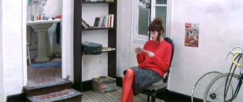 a woman is a woman Anna Karina Style, Karina Red, Louise Ebel, Last Tango In Paris, Karina Style, French New Wave, French Movies, Red Tights, Anna Karina