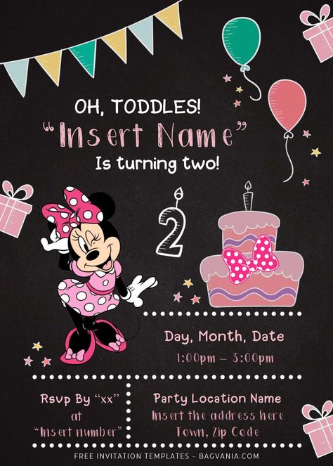 Get Free Minnie Mouse Chalkboard Birthday Invitation Templates For Word #free #freeinvitation2019 #birthday #disney #invitations #invitationtemplates Minnie Birthday Invitations, Chalkboard Template, Minnie Mouse Birthday Invitations, Chalkboard Baby, Chalkboard Birthday, Minnie Mouse Birthday Cakes, Minnie Mouse Invitations, Free Printable Invitations Templates, Minnie Mouse Images