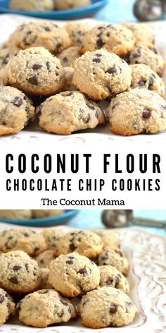 Coconut Flour Chocolate Chip Cookies, Coconut Flour Recipes, Medicine Tips, Healthy Low Carb Recipes, Flour Recipes, Keto Cookies, Idee Pasto Sano, Motivation Fitness, Gluten Free Desserts