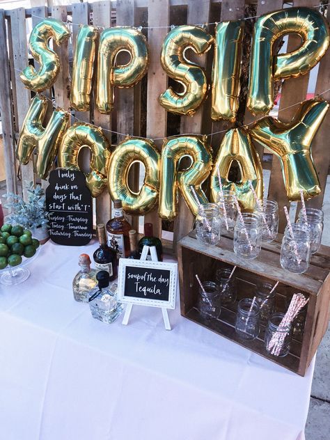 His And Hers 30th Birthday Party, Booze Party Ideas, Alcohol Party Decorations, Bar Party Ideas Alcohol Decoration, Brewery Graduation Party, Vodka Themed Party Ideas, Alcohol Themed Birthday Party, Alcohol Station Parties, Alcohol Table Wedding