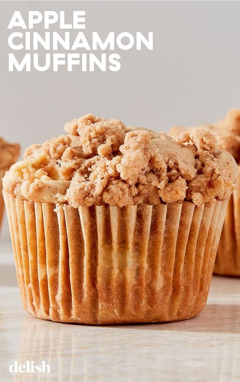 These Apple Cinnamon Muffins Have A Perfect Crumb ToppingDelish Amish Breads, Amish Friendship Bread Starter Recipes, Apple Cinnamon Muffins Recipe, Cinnamon Streusel Muffins, Friendship Bread Recipe, Amish Bread, Amish Friendship Bread, Muffins Breakfast, Tin Recipes