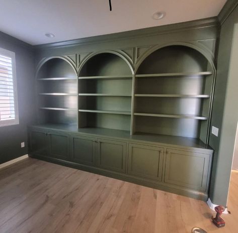 Painted Library Shelves, Painted Library, Library Shelves, Traditional Bedroom, Lulu Dresses, Favorite Places, Shelves, Bedroom, Dresses