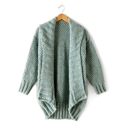 Free Patons Cowichan Style Raglan Knit Cardigan Pattern | Yarnspirations Cocoon Cardigan Pattern, Knitting Patterns Cocoon, Irish Moss Stitch, Moss Stitch Pattern, Raglan Knit, Knit Cardigan Pattern, Cocoon Cardigan, Patterned Cardigans, Crochet Cardigan Pattern