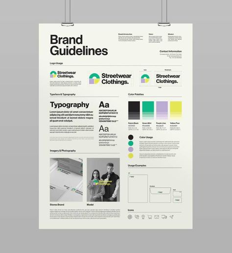 Unleash Your Brand's True Potential With This Brand Guidelines Poster Template Brand Guidelines, Poster Template, Brand Identity, Green, Design