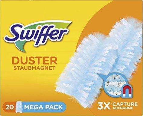 Swiffer Duster, Duster Refills, Magic Eraser, Household Cleaning Supplies, Odor Eliminator, Dusters, Ergonomic Handle, Pet Hair, Cleaning Household