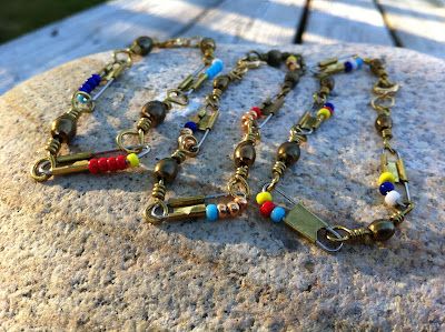 Fishers Of Men Bracelet, Fishing Tackle Storage, Fishing Bracelet, Fish Jewelry, Repurposed Jewelry, Fishing Gifts, Wire Crafts, My Childhood, Bracelet Crafts