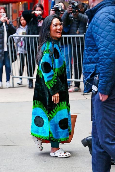 Ali Wong Outfits, Ali Wong Style, Ali Wong, Outfits Of The Week, Stella Mccartney Dresses, The Emmys, Press Tour, Weekly Outfits, Good Morning America