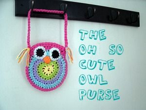 Free Crochet Owl Purse Pattern by Mama G on Mama G's Big Crafty Blog - THANK YOU MAMA G!  Love my owls. :D  They make me feel like Athena ... sorta.  Plus they're just awesome. Crochet Owl Purse, Knitted Owl, Owl Purse, Crochet Owls, Owl Bag, Owl Crochet Patterns, Confection Au Crochet, Crochet Owl, Haken Baby