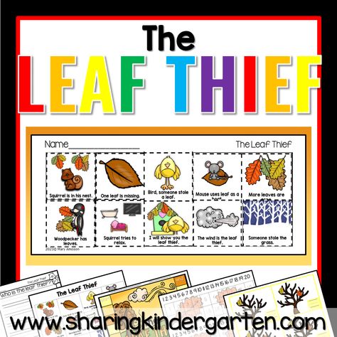 The Leaf Thief Printables The Leaf Thief Activities, The Leaf Thief, Reading Comprehension Games, Comprehension Games, Writing Printables, Holiday Math, Read Aloud Activities, Sequencing Cards, Leaf Book