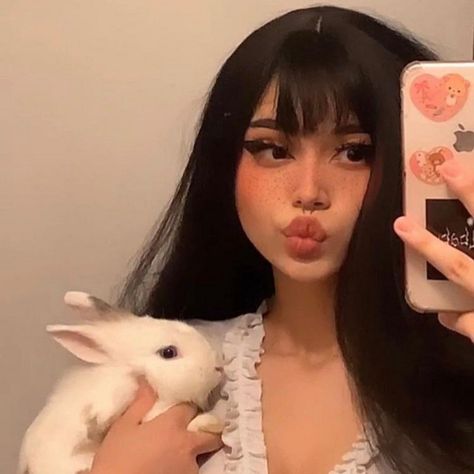 Bunny Girl - song by 1nonly, Ciscaux | Spotify Fete Emo, Egirl Makeup, Alt Makeup, Smink Inspiration, Alternative Makeup, Cute Makeup Looks, Edgy Makeup, Grunge Girl, Grunge Makeup