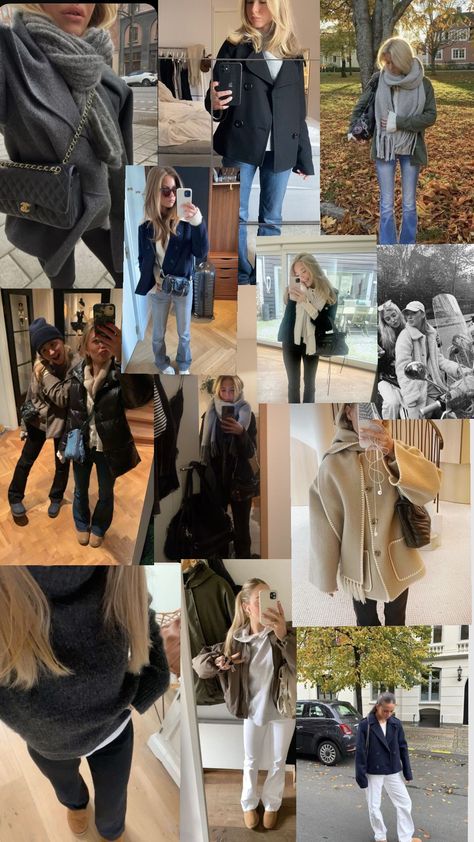 Scandinavian/Stockholm style collage 🐆🍸 autumn scandi style /outfit inspo 💋💋🐆🍸⭐ Scandanavian Street Style Fall, Scandi Fashion Winter, Scandi Winter Outfits, Winter Stockholm Style, Scandi Style Outfit, Scandinavian Style Winter, Scandinavian Clothes, Collage Autumn, Scandi Girl