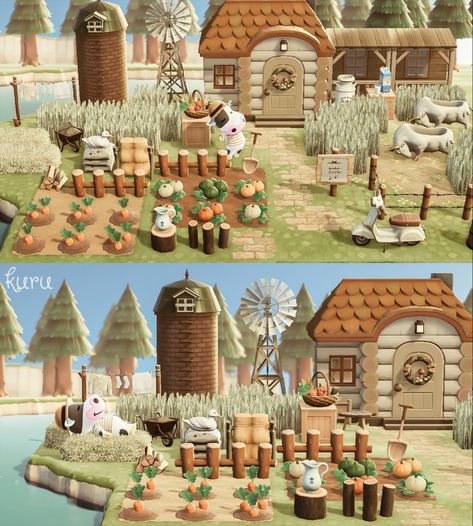 Cottagecore Yard, Cottagecore House Exterior, Cottage Core Animal Crossing, Cottagecore Ideas, Cottagecore Animal Crossing, Farm Entrance, Cottage Core House, Fantasy Cottage, Acnh Cottagecore