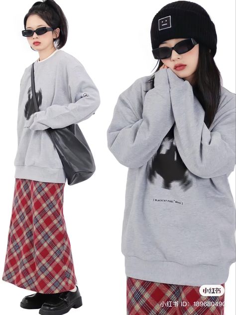 Modest Acubi Fashion, Future Outfit, Baggy Pants, Alternative Outfits, 가을 패션, Asian Fashion, Cute Casual Outfits, 90s Fashion, Modest Fashion