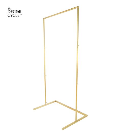 Gold Metal Stand to create your own backdrop and decorate for your special occasion. This metal stand is foldable and reusable. You can make new designs everytime on stand. The size of the stand is 6 Feet height * 3 Feet width / 182.8cms * 91.4cms. Order on : Instagram @thedecorcycle The Stand, Diy Backdrop, Metal Stand, New Designs, Your Special, Gold Metal, Special Occasion, To Create, Create Your