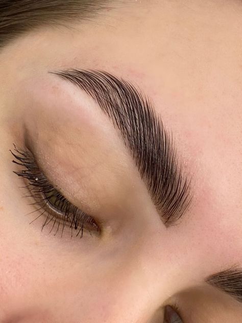 Ламинирование бровей Thick Eyebrow Shapes, Straight Eyebrows, Straight Brows, Eyebrow Lift, Skin Aesthetics, Henna Brows, Thick Brows, Beautiful Eyebrows, Eyebrow Kits