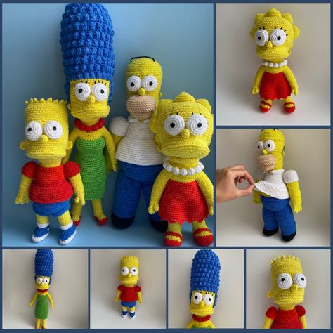 Simpsons Crochet, Simpson Family, The Simpson, The Simpsons, Iconic Characters, Family Favorites, Crochet Ideas, Pdf Pattern, Crochet Pattern