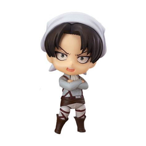 Nendoroid Png, Levi Cleaning, Anime Nendoroid, Nendoroid Anime, Nezuko Cosplay, Levi And Erwin, Titans Anime, Eren And Mikasa, Cartoon Toys