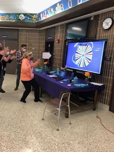 Twin Bluff School celebrates Teacher Appreciation Week with a game show | News | republicaneagle.com Board Game Teacher Appreciation, Teacher Appreciation Games Activities, Teacher Appreciation Games, Teacher Appreciation Activities, Staff Appreciation Games, Survivor Games, Board Game Party, Morning Announcements, Teacher Appreciation Themes