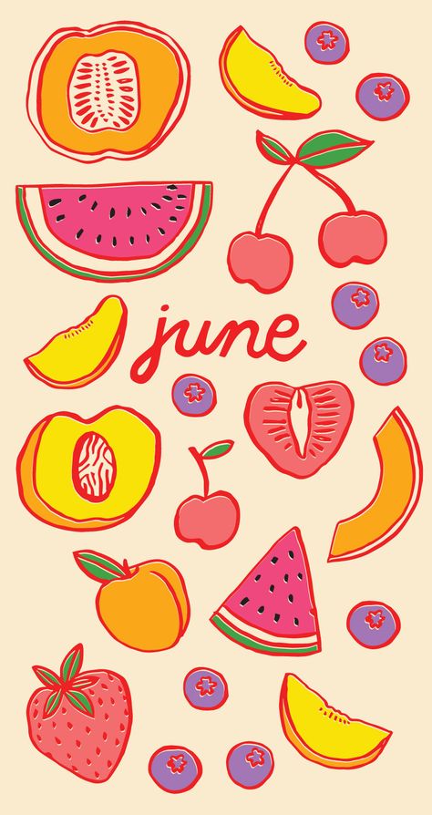 Summer Time Wallpaper Iphone, Summer Abstract Wallpaper, Summer Fruits Illustration, June Asthetic Wallpers, Summer Holiday Illustration, June Ipad Wallpaper, Cute Summer Wallpapers Laptop, June Wallpaper Iphone, June Iphone Wallpaper