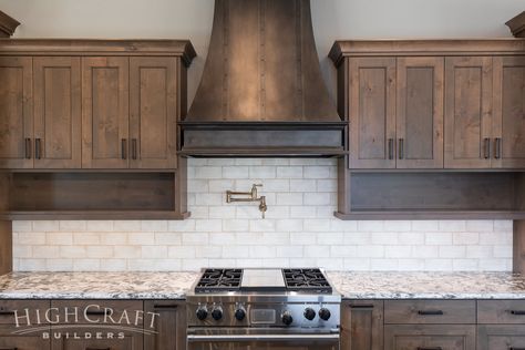 Kitchen Backsplash With Knotty Alder Cabinets, Kitchen Backsplash Ideas With Knotty Alder Cabinets, Rustic Wood Cabinets Kitchen, Dark Knotty Alder Kitchen Cabinets, Kitchen Backsplash With Dark Cabinets, Knotty Alder Kitchen Cabinets Farmhouse, Alder Cabinets Kitchen, Stained Knotty Alder Cabinets, Rustic Alder Kitchen Cabinets