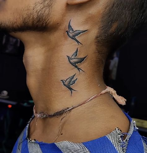 Golondrinas Tattoo, Simple Neck Tattoos, Best Neck Tattoos, Inner Bicep Tattoo, Cross Tattoo Designs, Bicep Tattoo, Beautiful Wallpaper For Phone, Android Wallpaper Flowers, Hand Tattoos For Guys