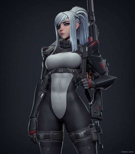 ArtStation - Valestina Zervas Character Rigging, Character Artist, Anime Military, Tough Girl, Cyberpunk Character, Military Gear, Cyberpunk Art, Armor Concept, The Games