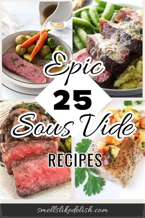 Sous vide recipes have taken the culinary world by storm, and for good 
reason! This innovative technique, meaning "under vacuum" in French, 
promises precision cooking and unbelievably delicious results. 
Imagine impossibly tender steaks with a precisely seared crust, 
restaurant-quality salmon infused with fragrant herbs, or decadent 
chocolate desserts with a luxuriously smooth texture – all achieved with
 surprising ease in your own kitchen. Frozen Casserole Recipes, Sous Vide Steak Recipe, Sous Vide Steak, Decadent Chocolate Desserts, Italian Pasta Dishes, Sous Vide Recipes, Steak And Seafood, Sous Vide Cooking, Dessert Options