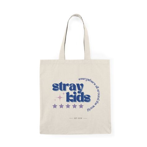 stray kids korean boy group kpop merch merchandise cotton canvas tote bags minimalistic aesthetic simple designs stay skz stars design quote Stray Kids Gift Ideas, Kpop Merch Aesthetic, Gift For Kpop Fan, Tote Bag Kpop, Kpop Tote Bag, Diy Bag Painting, Skz Merch, Merchandise Kpop, Stray Kids Merch