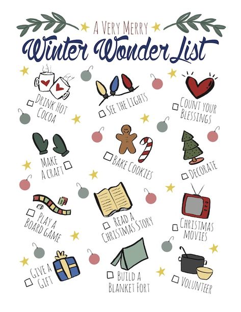 Winter Wonderlist Christmas Bucket List Printable Family | Etsy Christmas Bucket List Printable, Christmas Checklist, Bucket List Printable, Christmas To Do List, Christmas Bucket List, Christmas Bucket, Christmas Prep, Christmas Activities For Kids, List Printable