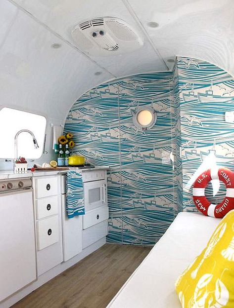 Airstream Remodel, Airstream Interior, Mobile Home Living, Mobile Home, American History, Camping, History